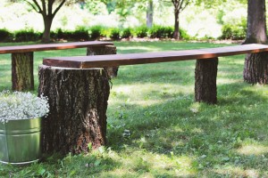 diy-tree-stump-benches
