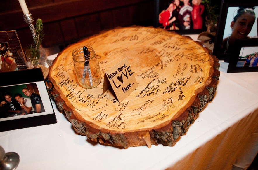 diy wood slab guestbook categories guestbook themes woodland ...